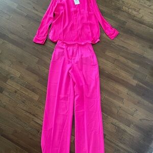 Argent Pink Women's Blouse & Pants